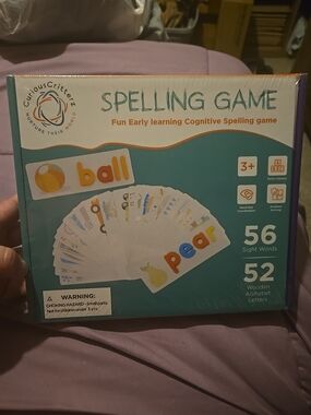Spelling Game - Teal Early Learning Word Cards